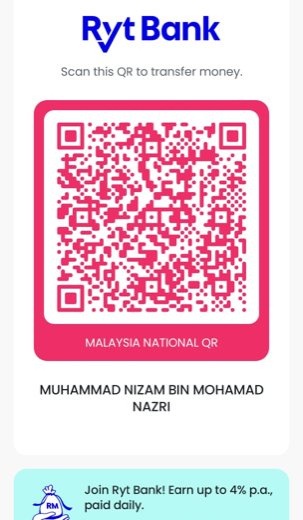 Kod QR Malaysia National QR untuk bayaran